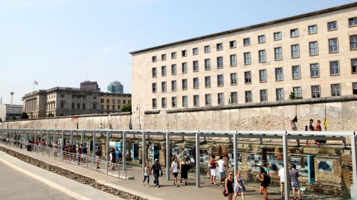 The remaining section of the Berlin Wall near Martin-Gropius-Bau.