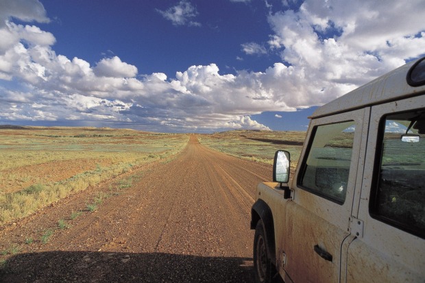 Wide open road: The Oodnadatta Track.