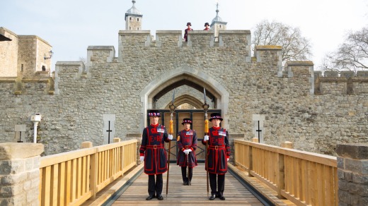 Yeoman Warders at the Tower of London.