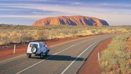 The highway to Uluru-Kata Tjuta National Park.