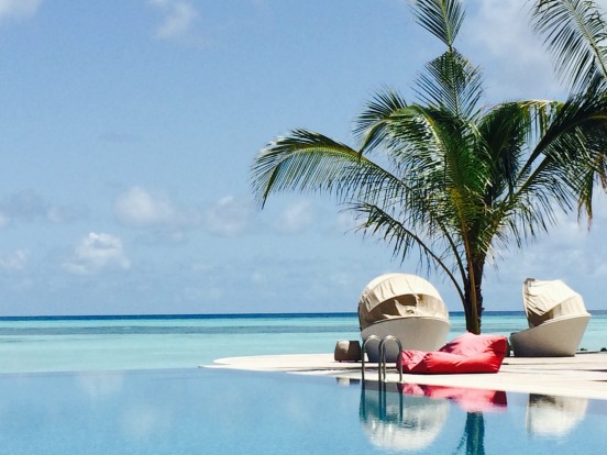 The pool at Club Med, Kani, Maldives.