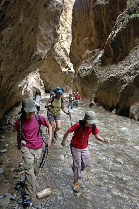 Camping at La Pause, in the desert outside Marrakech, Morocco, allows you to ride the camels or horses at this Berber ...