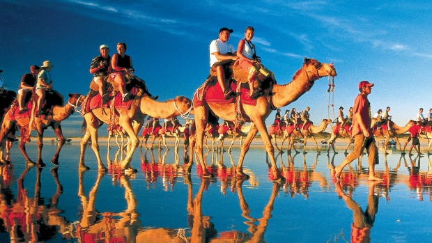 Who wouldn't love to ride the camels on  Cable Beach, Western Australia?