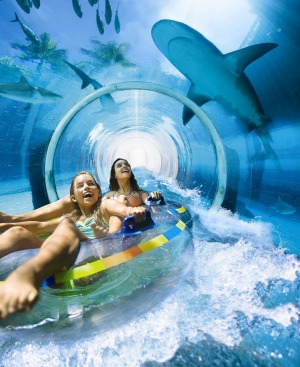 Aquaventure water park, Atlantis Palm Jumeirah hotel.