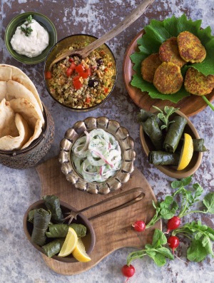 Mediterranean mezze.