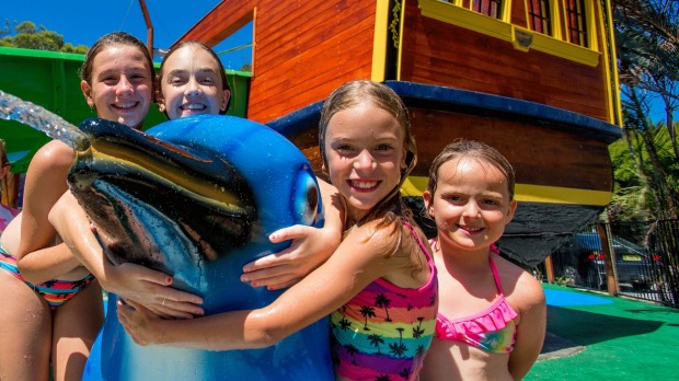 The kids can pretend they've been marooned at Shipwreck Island, South West Rocks.