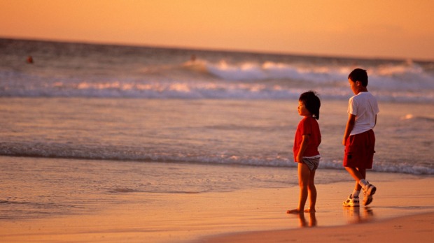 Coastal breaks are perfect for the kids.