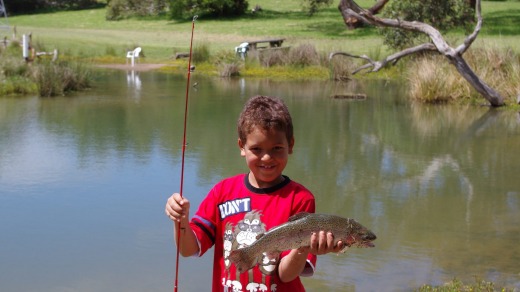 Catch your own lunch: Fish for trout at the village of Rhyll on Phillip Island.