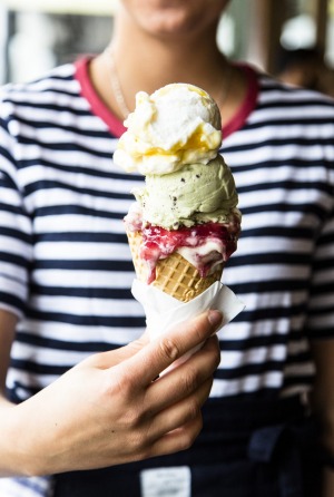 A tower of frozen fabulousness from Gelato Messina.