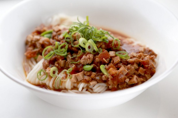 Cha Jiang noodles at Din Tai Fung, Emporium Melbourne.