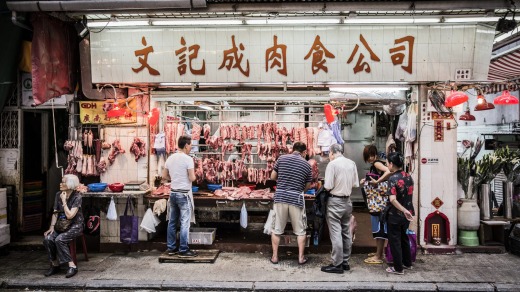 Hong Kong wet markets.