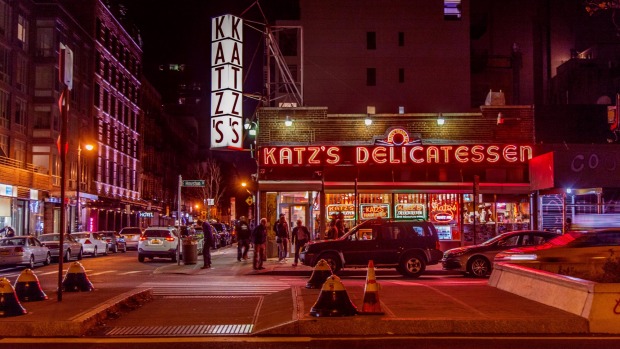Katz's delicatessen diner on the Lower East Side, New York City.