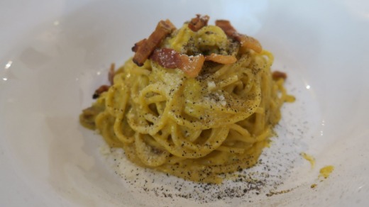 Ristorante Angelina's carbonara.