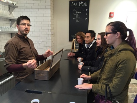 "It's a love-hate thing," says Val, our guide on the Seattle Coffee Crawl walking tour. "Plenty of people in Seattle ...