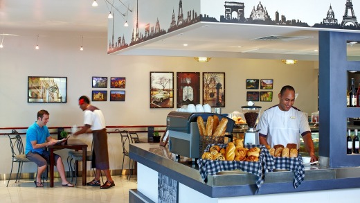 The La Parisienne Cafe at Sofitel Fiji.