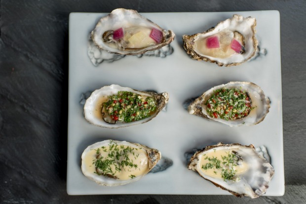 Tom Kitchin's oysters from Michelin-star restaurant  The Kitchin, Scotland.