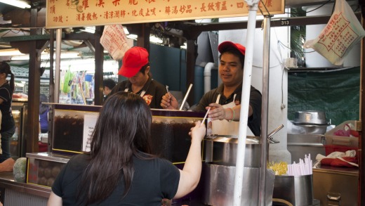 A night market in Singapore.