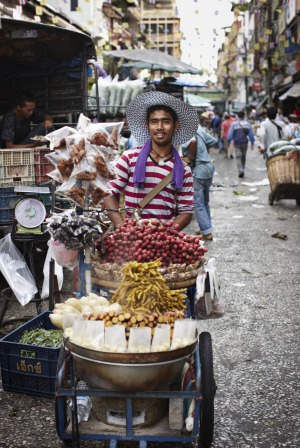 A Bangkok street vendor.