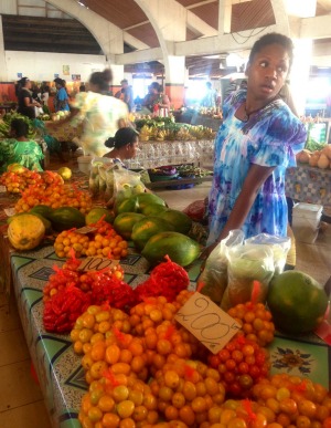 Fruit for sale at Port Vila Market.