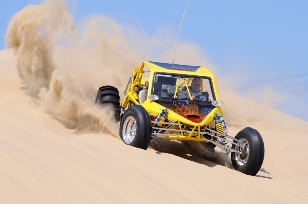 Dune buggy in the Florence sand dunes.