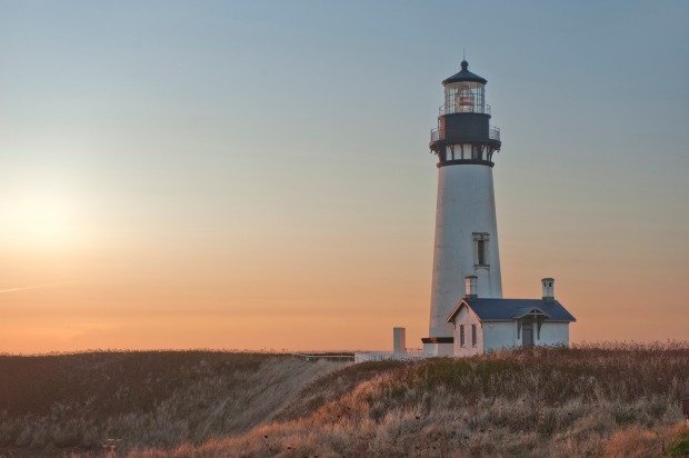 Yaquina Head Lighthouse, Oregon Coast, Oregon.