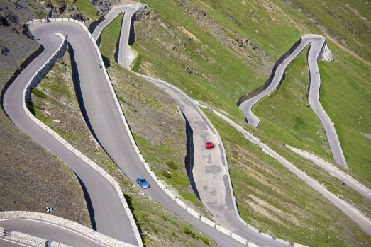 STELVIO PASS, ITALY: Not for the faint-hearted, this legendary piece of road straddling the Swiss/Italian border with ...