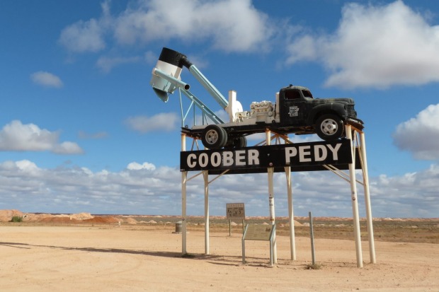 Coober Pedy. There's no excuse for missing the turn-off to the opal-mining town of Coober Pedy in outback South ...