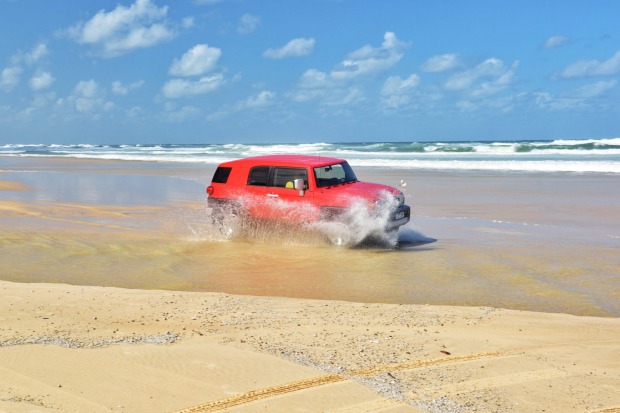 On 57 Mile Beach, watch the tide.