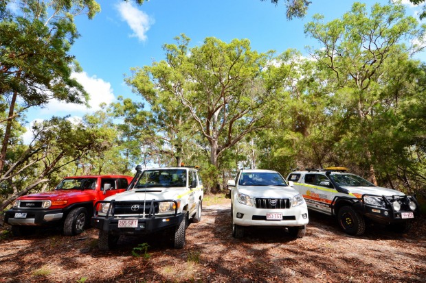 Ladies, select your vehicles (Prado not pictured).