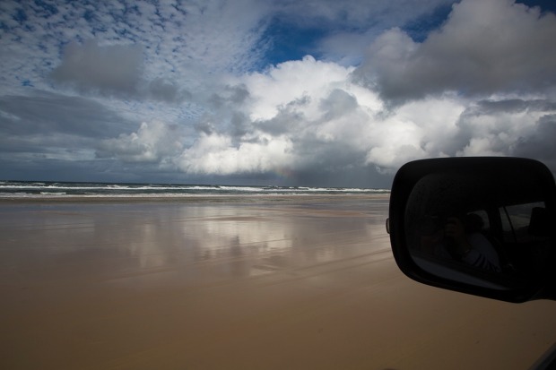 Driver outlook at 75 Mile Beach: spectacular.