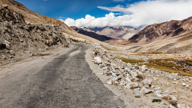 Khardung La Pass, India: Drive over this winding mountain pass in the Indian state of Jammu and Kashmir, widely believed ...