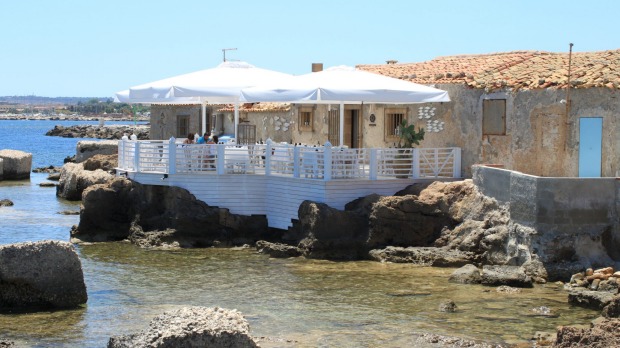 Marzamemi restaurant, Sicily.