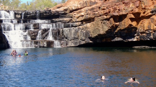 Swimming at Bell Gorge.
