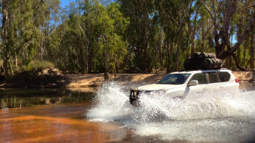 Prado at a river crossing.