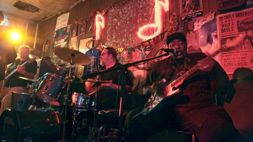 Bluesman: Big Jack Johnson performs in Red's Lounge in downtown Clarksdale.