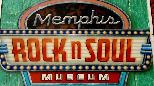 Tourist stop: A sign at the Memphis Rock 'n' Soul Museum.