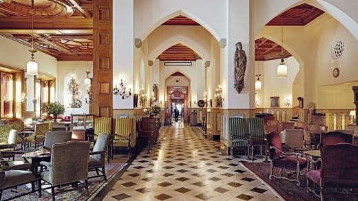 Le Grand Hall at Badrutt's Palace.