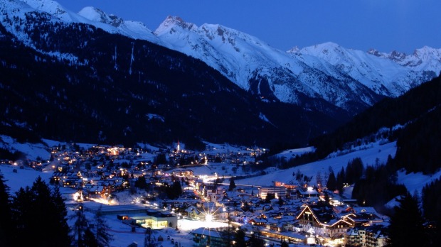 Moonlight over St Anton.