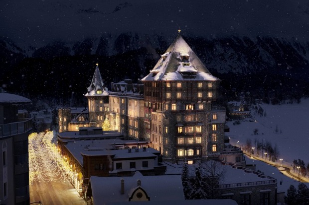 Badrutts Palace, St Moritz, Switzerland.