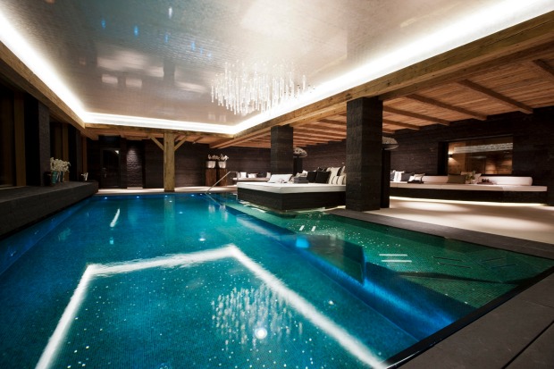 Day spa at Chalet N, Lech, Austria.