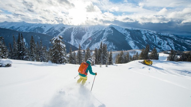 Glorious nature: Skiing with Little Nell Powder Tours.