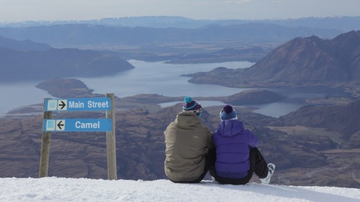 The Treble Cone ski field has spectacular views over Lake Wanaka.