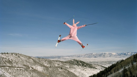 Nope: Onesies on the ski slopes.