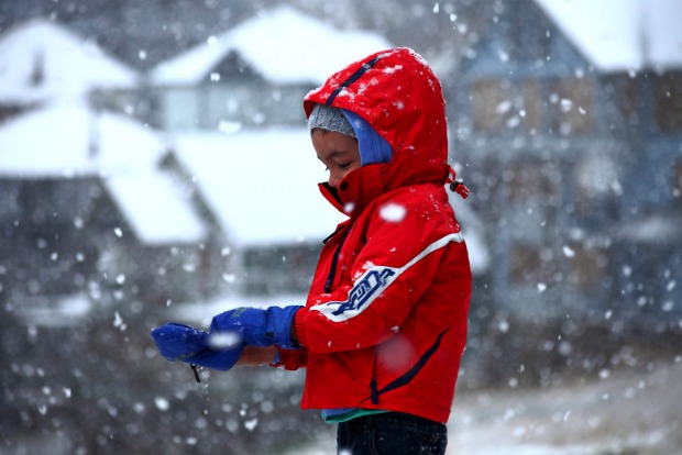 Kids in the snow at Mt Hotham.