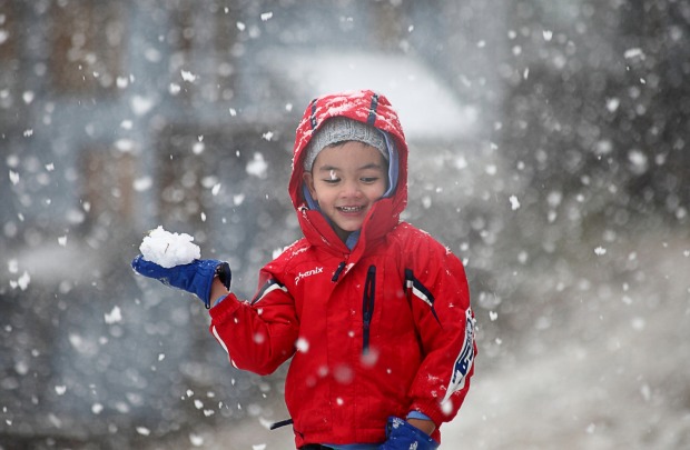 Snowfall at Mt Hotham on Wednesday.