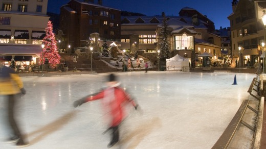 Black Family Ice Rink in Beaver Creek Village.