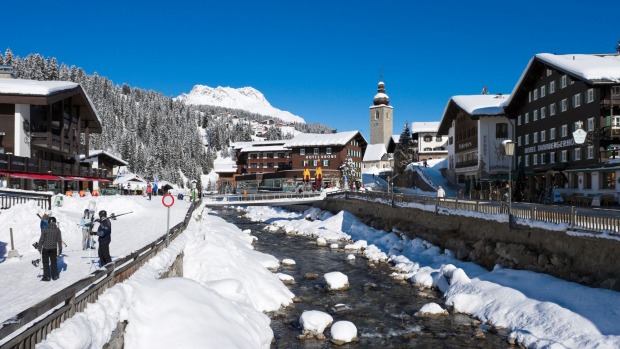 Lech in the centre of the Austria's Arlberg ski region.