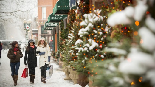 Shop stop: There's plenty of attractions off the slopes.