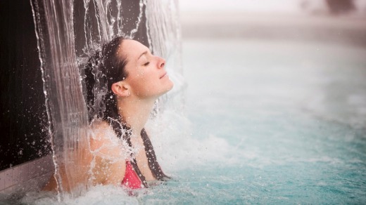 Enjoy the Scandinave Spa at Whistler after a day on the slopes.