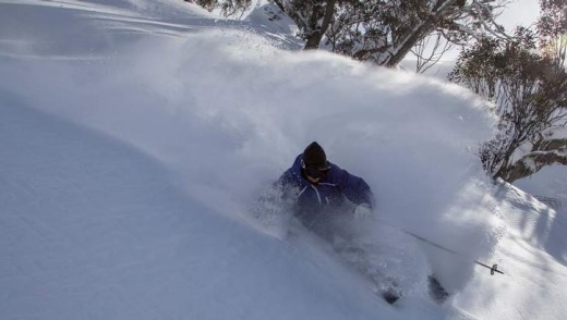 A shower of powder.